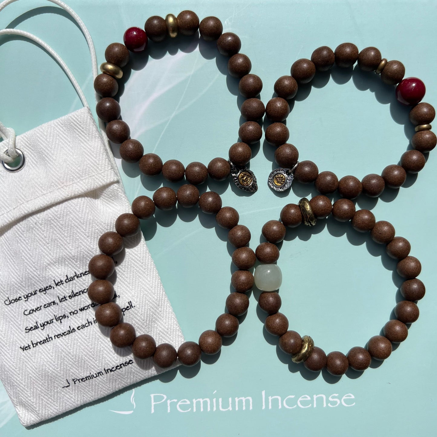 Incense Beads Bracelets for Him or Her 10mm
