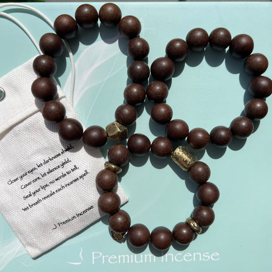 Incense Beads Bracelets for Him 15mm
