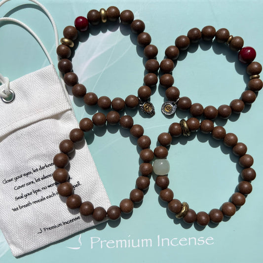 Incense Beads Bracelets for Him or Her 10mm