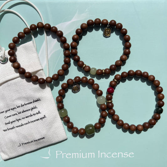 Incense Beads Bracelets for Her 8mm