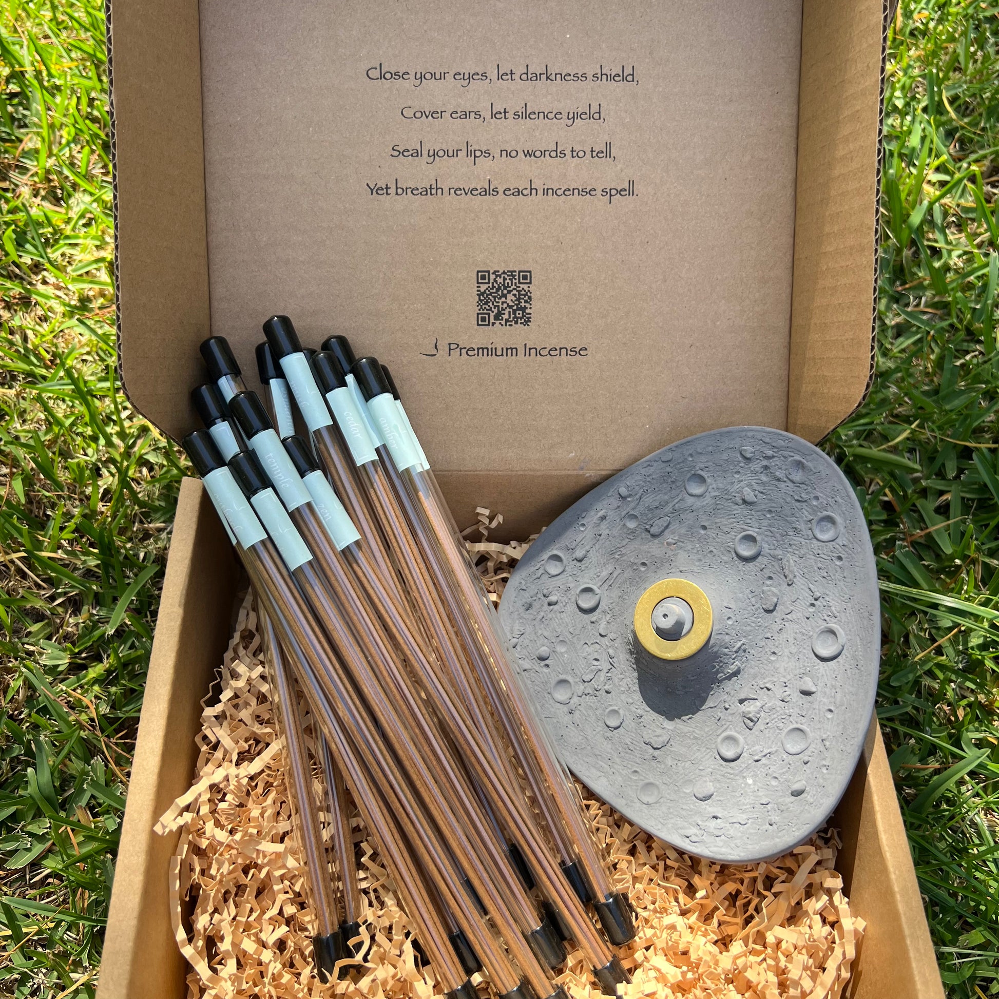 Premium Incense with burner gift set